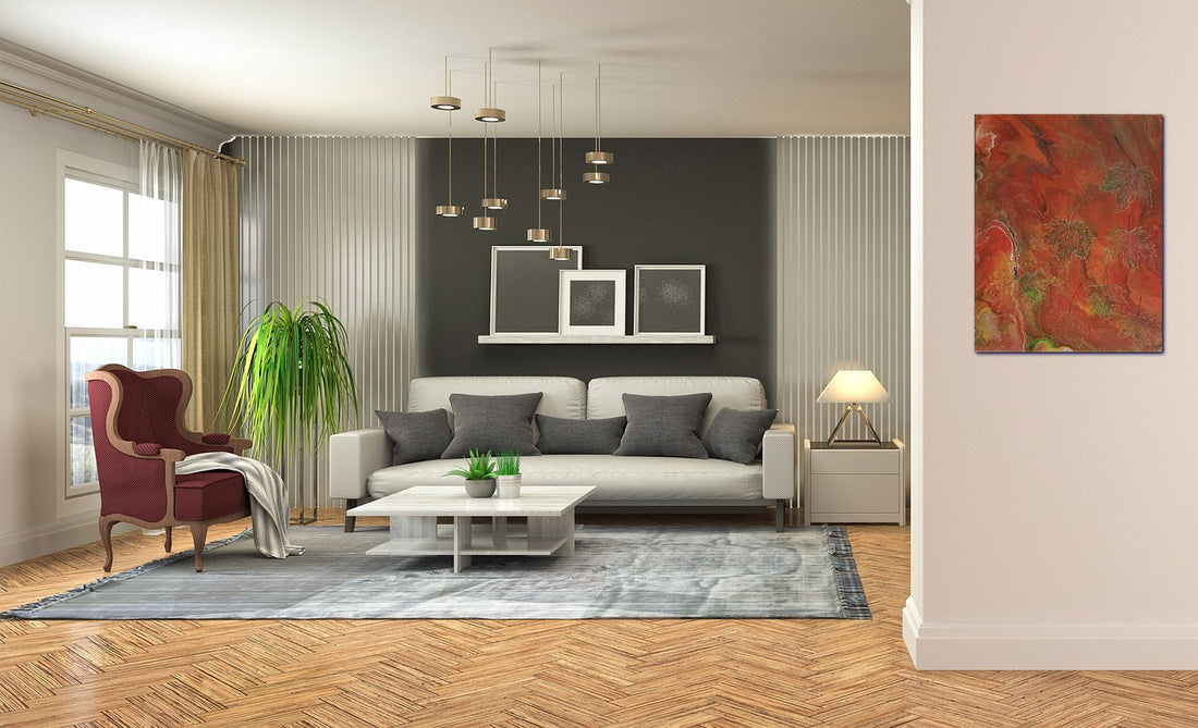 Salón acogedor con ideas de decoración de otoño