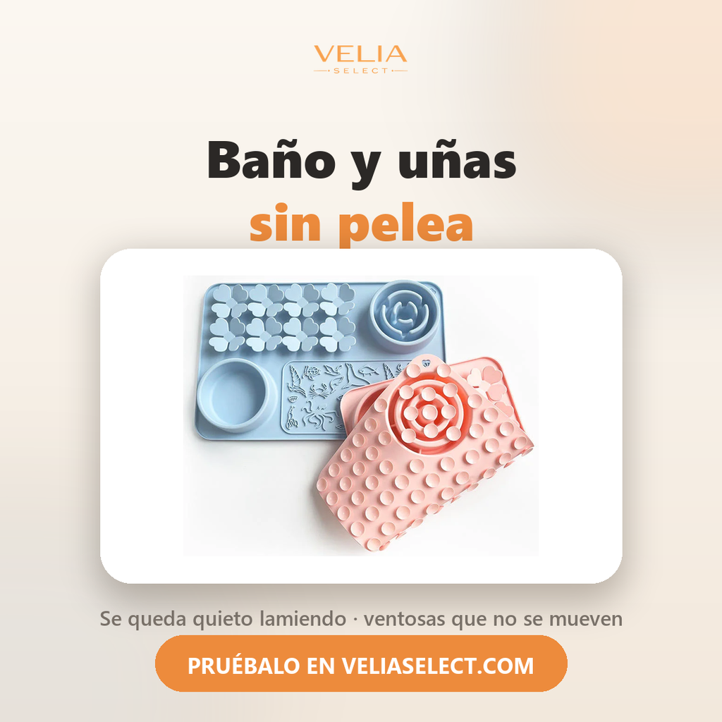 Bano y unas sin pelea con la alfombrilla de lamer Velia Select