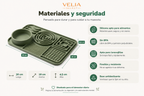 Medidas del comedero lento de 30 x 18 x 4,5 cm, silicona apta para lavavajillas y base antideslizante